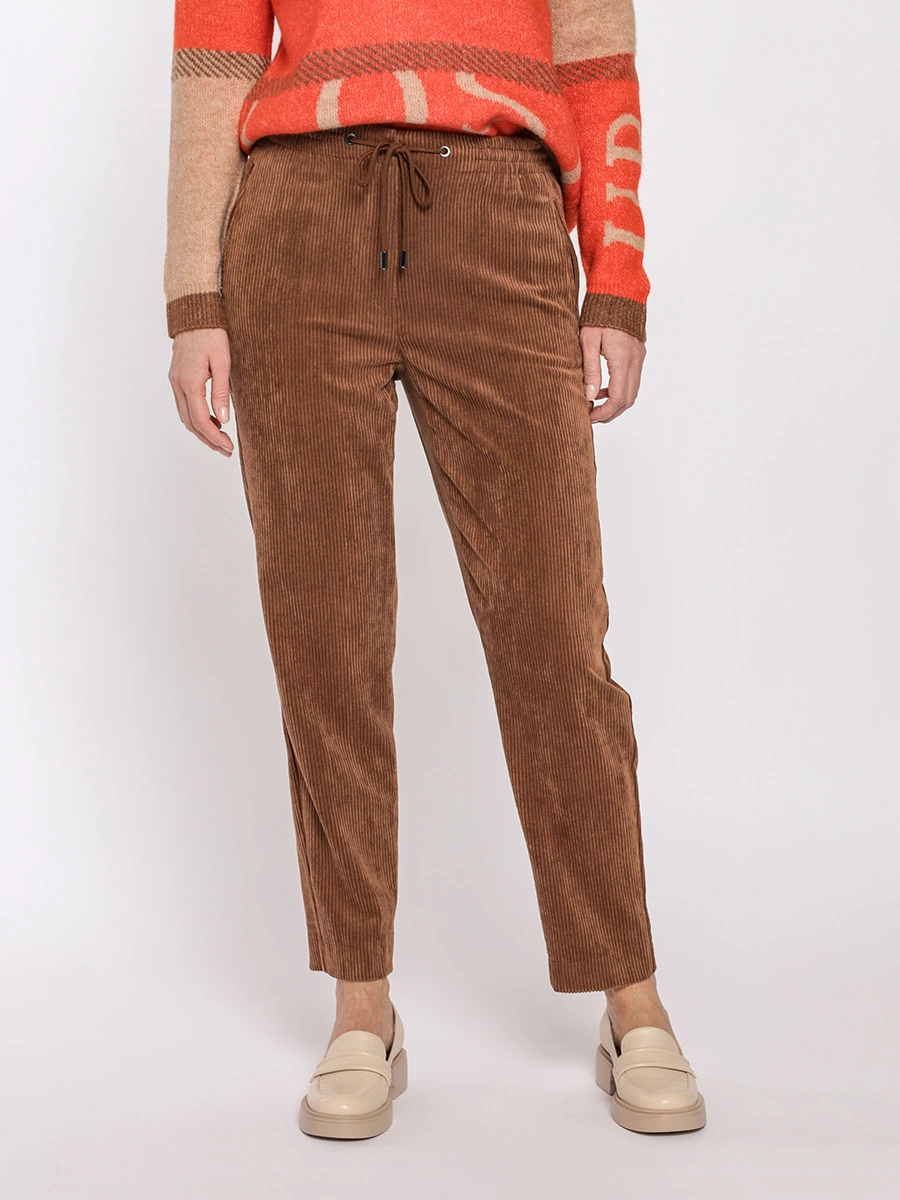 Кордовые брюки с эластичным поясом